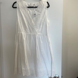 J.Crew- 12- white dress